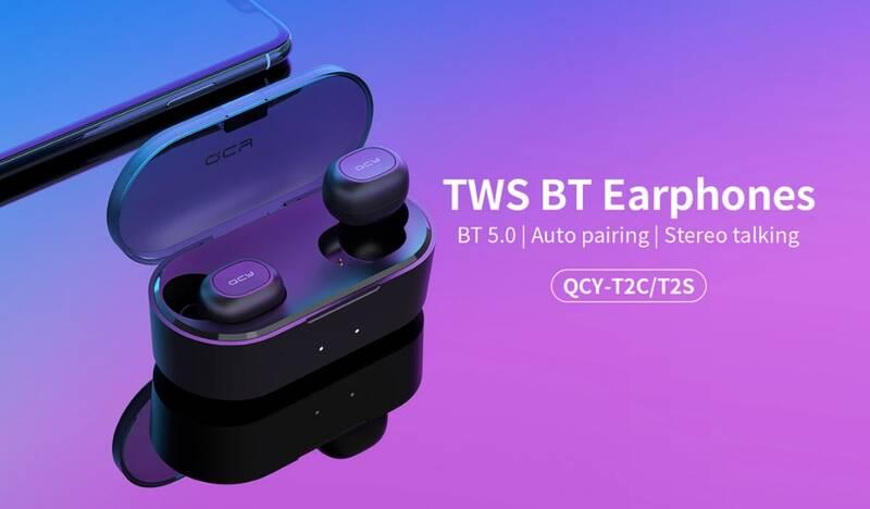 Sluchátka QCY T2C BassFix černá