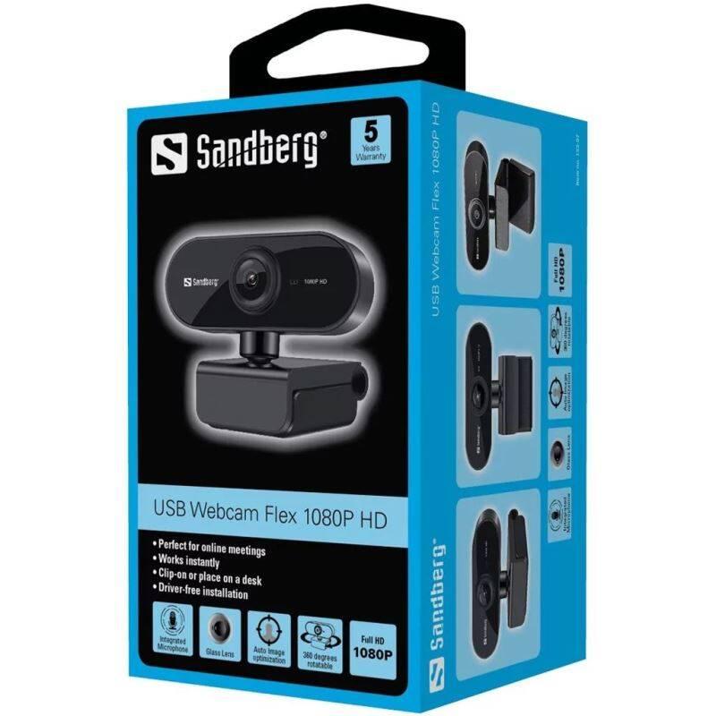 Webkamera Sandberg Webcam Flex 1080P HD
