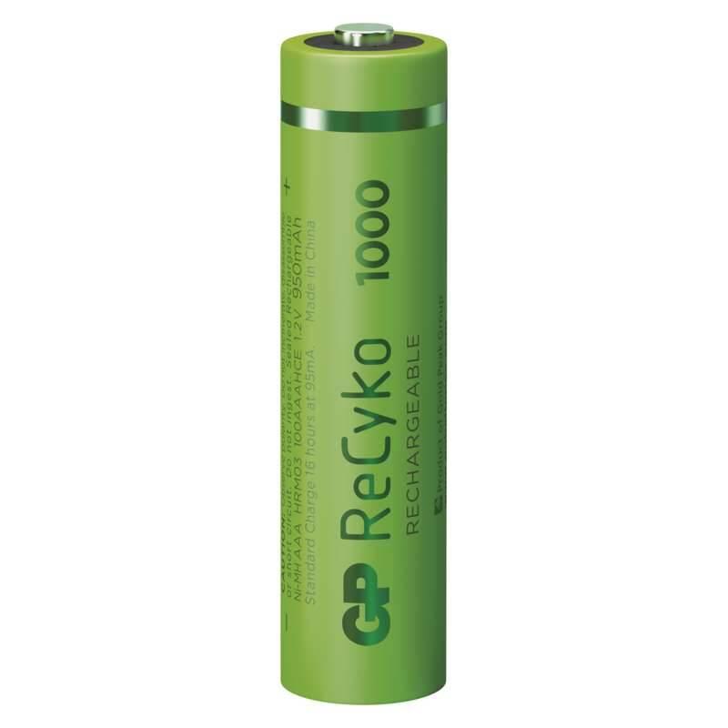 Baterie nabíjecí GP ReCyko, HR03, AAA, 950mAh, NiMH, krabička 4ks