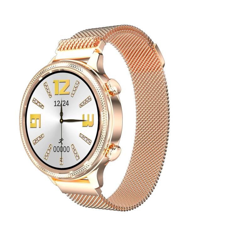 Chytré hodinky Carneo Gear Deluxe zlaté