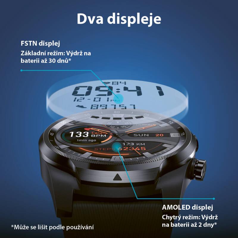 Chytré hodinky TicWatch Pro 4G černá