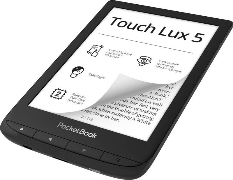 Čtečka e-knih Pocket Book 628 Touch Lux 5 černá, Čtečka, e-knih, Pocket, Book, 628, Touch, Lux, 5, černá