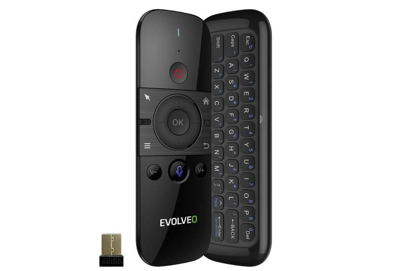 Dálkový ovladač Evolveo FlyMotion D1, bezdrátová gyroskopická myš s klávesnicí, Dálkový, ovladač, Evolveo, FlyMotion, D1, bezdrátová, gyroskopická, myš, s, klávesnicí