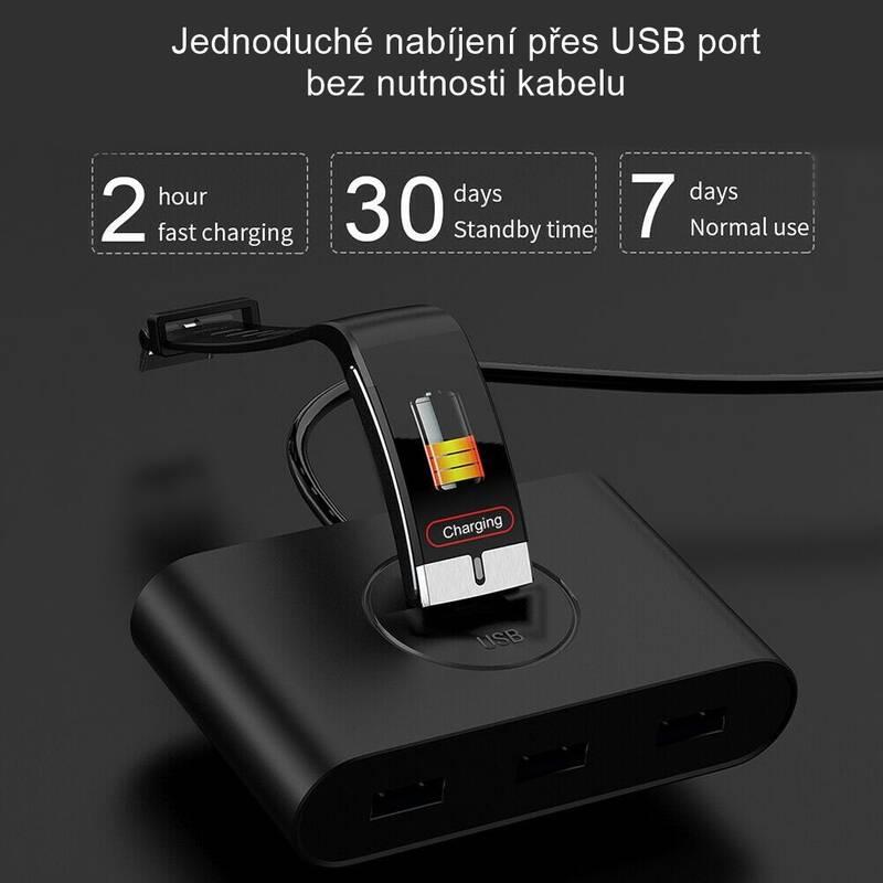 Fitness náramek IMMAX Temp Fit černý