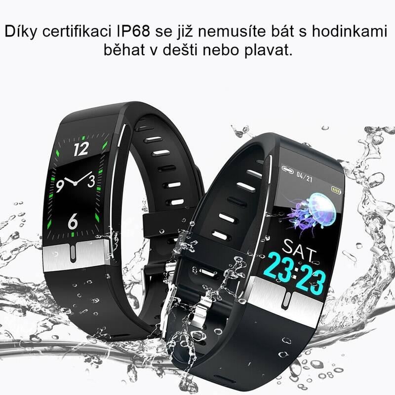 Fitness náramek IMMAX Temp Fit černý