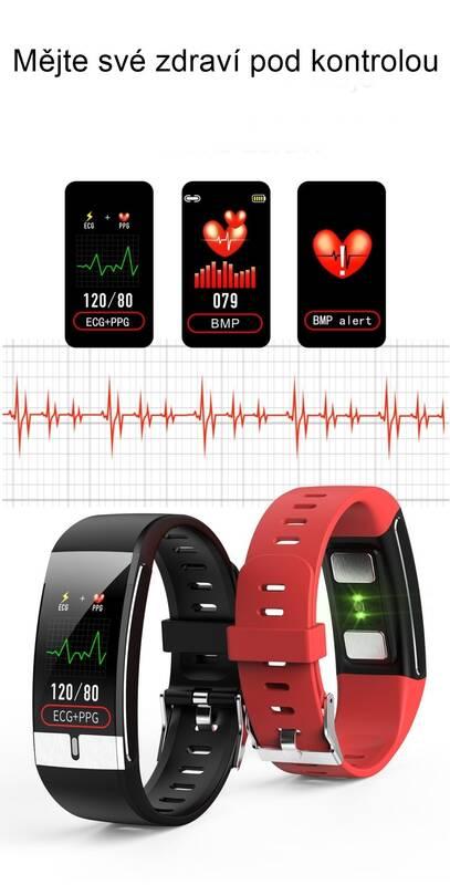 Fitness náramek IMMAX Temp Fit černý