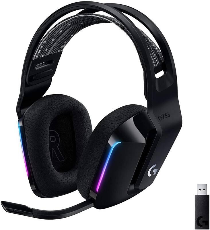 Headset Logitech G733 Lightspeed Wireless RGB černý