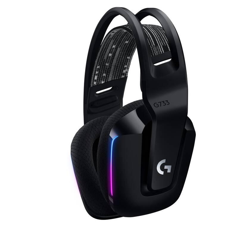 Headset Logitech G733 Lightspeed Wireless RGB černý
