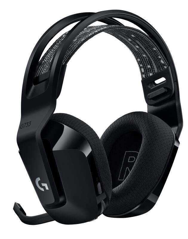 Headset Logitech G733 Lightspeed Wireless RGB černý