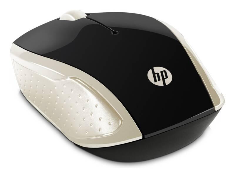 Myš HP 200 černá zlatá