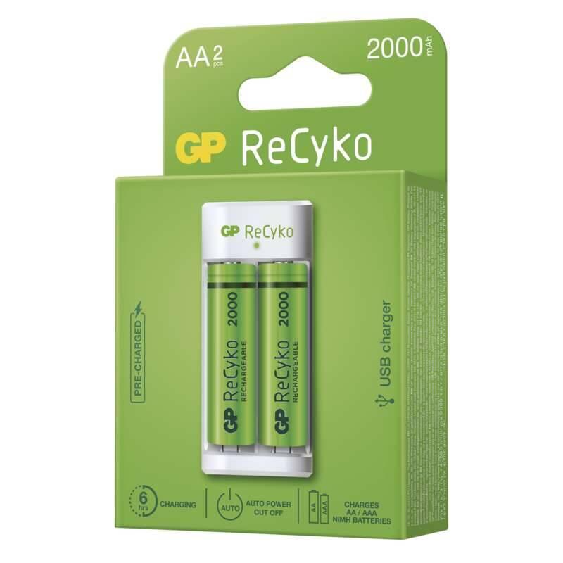 Nabíječka GP Eco E211 2× AA ReCyko 2000