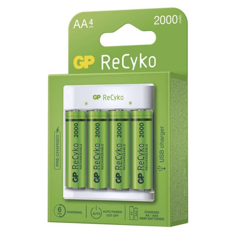Nabíječka GP Eco E411 4× AA ReCyko 2000
