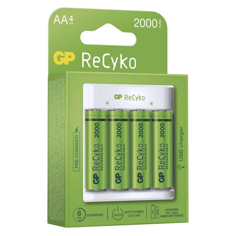 Nabíječka GP Eco E411 4× AA ReCyko 2000