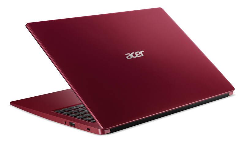 Notebook Acer Aspire 3 červený Microsoft 365 pro jednotlivce červený