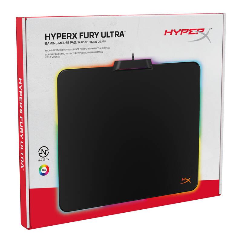 Podložka pod myš HyperX FURY Ultra RGB Gaming 36 x 30 cm černá