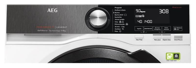 Pračka AEG SoftWater L9FBB49SC BlackEdition bílá
