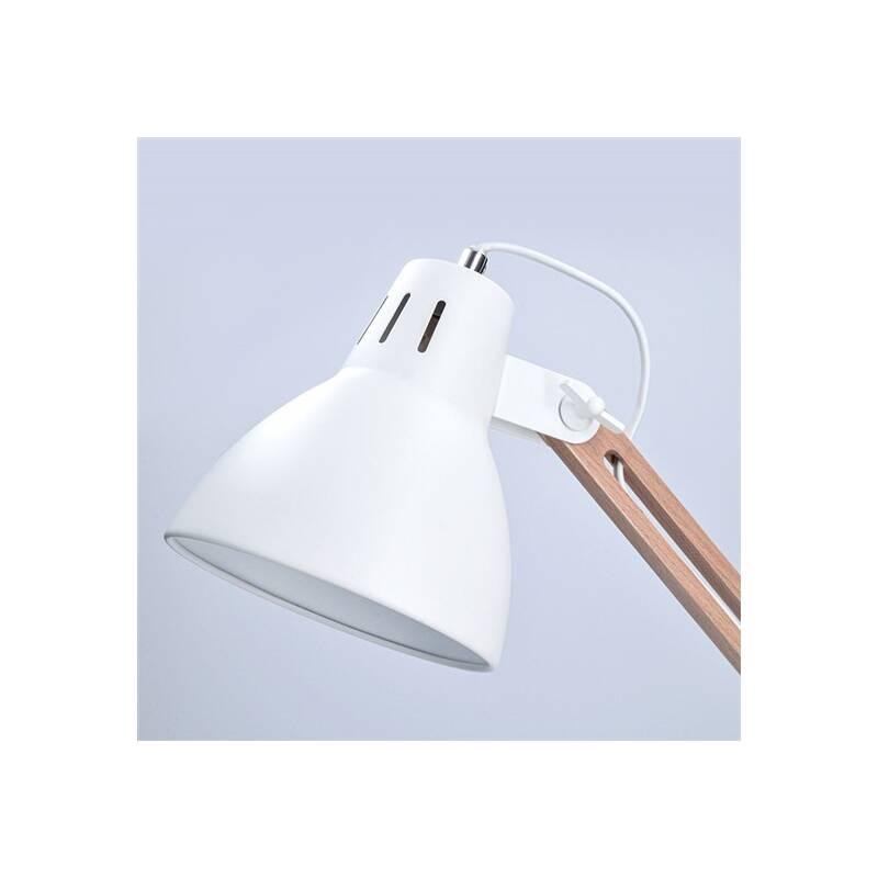 Stolní lampička Solight Falun, E27 bílá