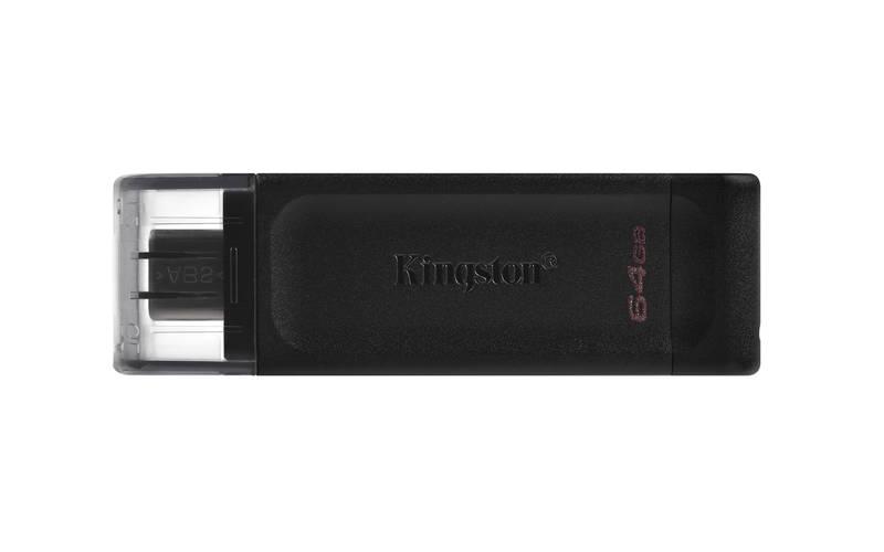 USB Flash Kingston DataTraveler 70 64GB, USB-C černý, USB, Flash, Kingston, DataTraveler, 70, 64GB, USB-C, černý