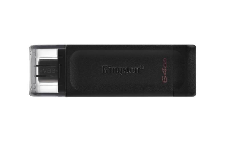 USB Flash Kingston DataTraveler 70 64GB, USB-C černý