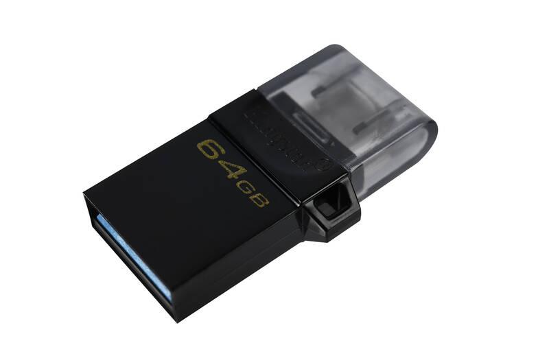 USB Flash Kingston DataTraveler microDuo3 Gen2 64GB černý