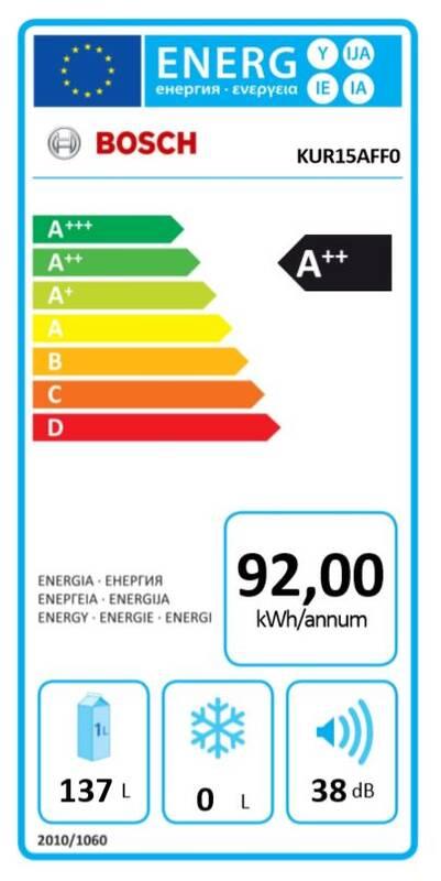 Chladnička Bosch Serie 6 KUR15AFF0, Chladnička, Bosch, Serie, 6, KUR15AFF0