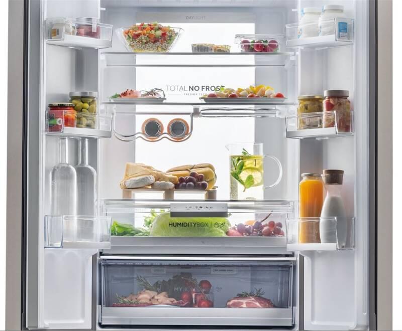 Chladnička s mrazničkou Haier HB20FPAAA nerez