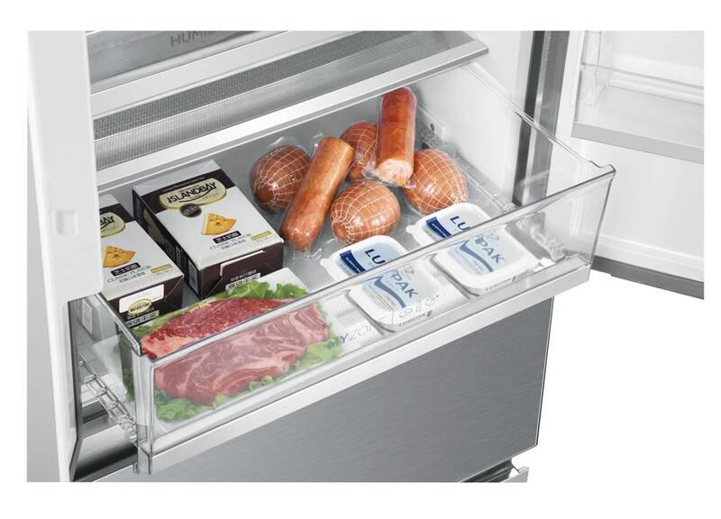 Chladnička s mrazničkou Haier HB20FPAAA nerez