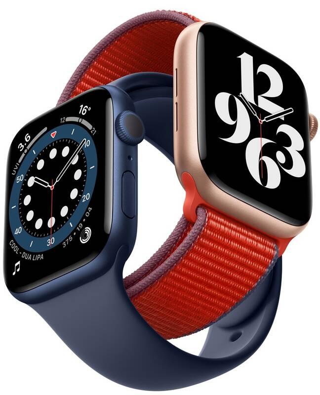 Chytré hodinky Apple Watch Series 6 GPS 40mm pouzdro z modrého hliníku - námořnicky tmavomodrý sportovní náramek, Chytré, hodinky, Apple, Watch, Series, 6, GPS, 40mm, pouzdro, z, modrého, hliníku, námořnicky, tmavomodrý, sportovní, náramek