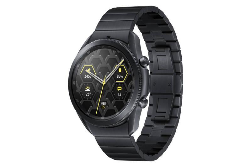 Chytré hodinky Samsung Watch3 45mm Titanium černé, Chytré, hodinky, Samsung, Watch3, 45mm, Titanium, černé
