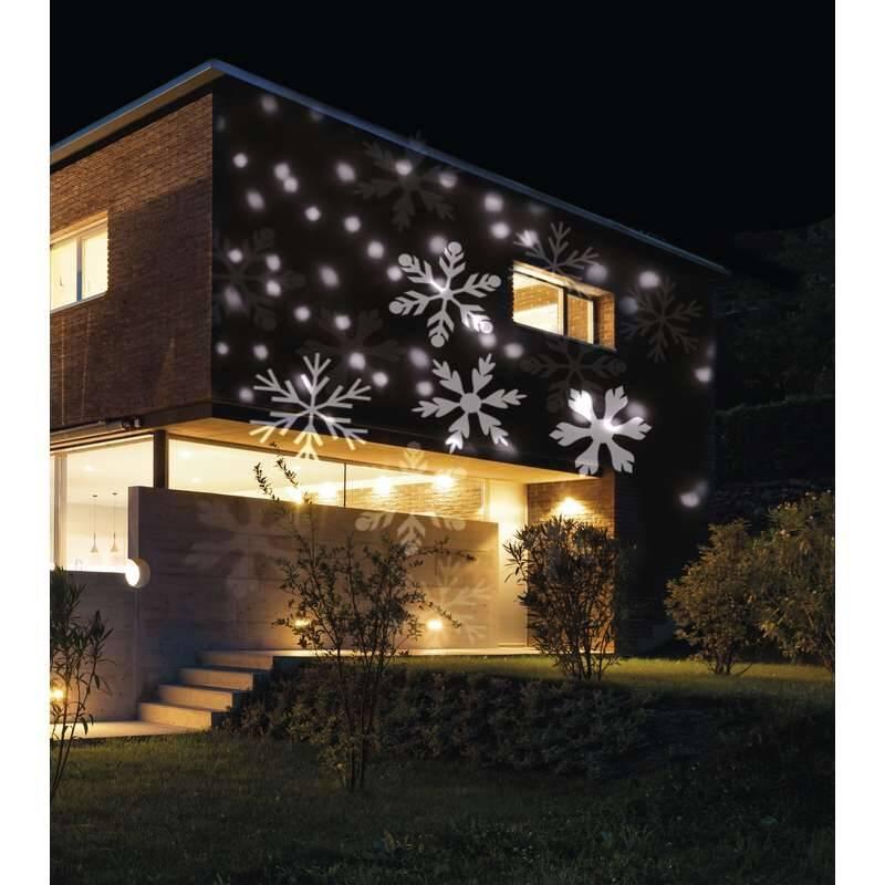 Dekorativní LED projektor EMOS vločky, venkovní