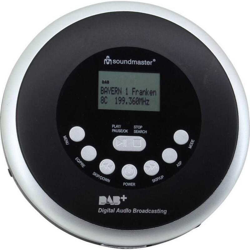 Discman Soundmaster CD9290SW černý stříbrný, Discman, Soundmaster, CD9290SW, černý, stříbrný