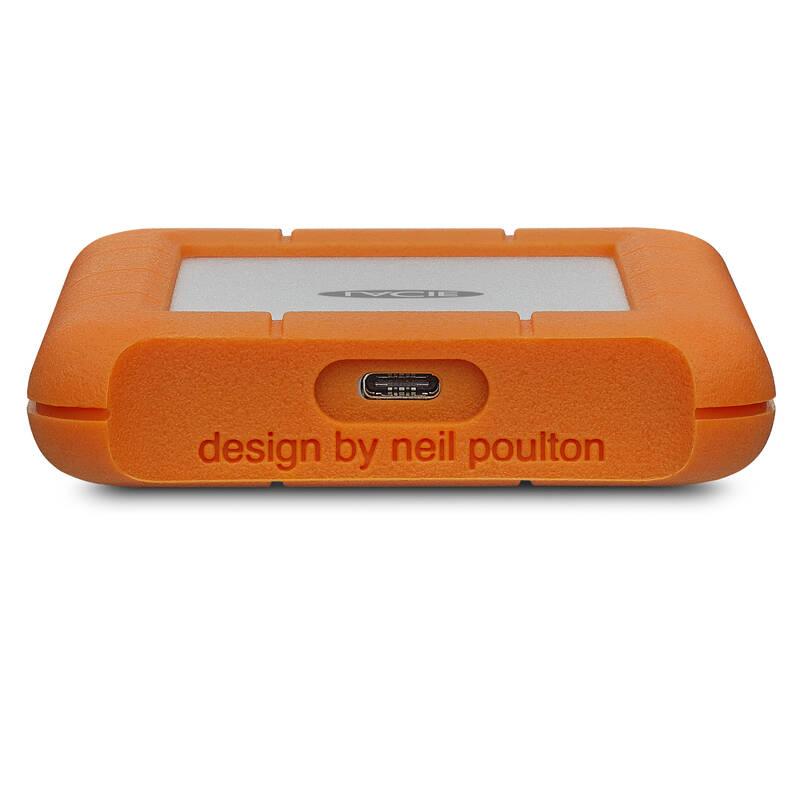 Externí pevný disk 2,5" Lacie Rugged 1TB, USB-C oranžový