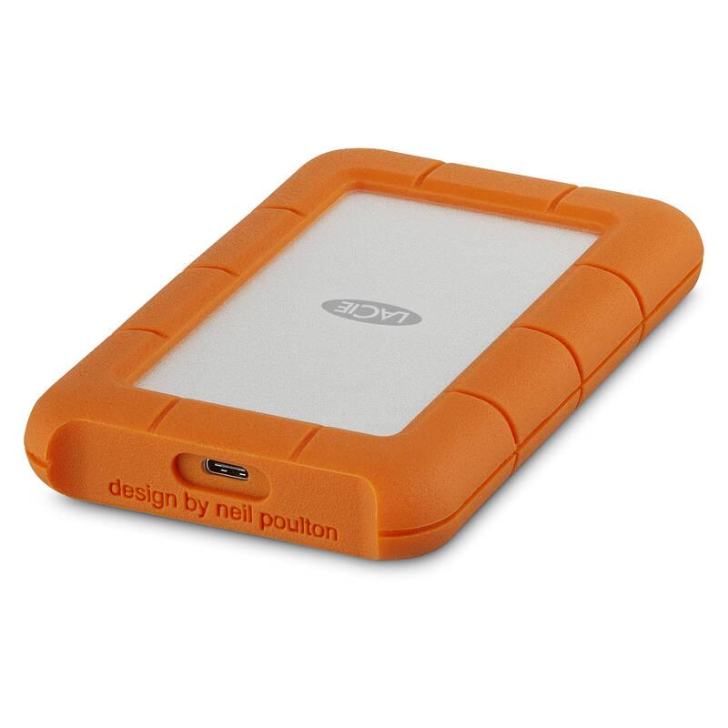Externí pevný disk 2,5" Lacie Rugged 2TB, USB-C oranžový