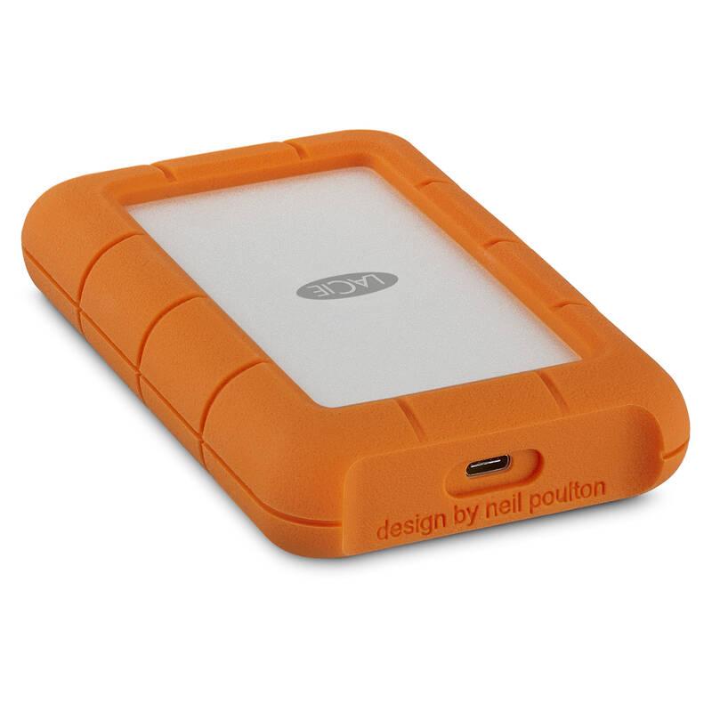 Externí pevný disk 2,5" Lacie Rugged 4TB, USB-C oranžový