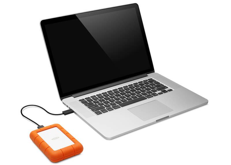 Externí pevný disk 2,5" Lacie Rugged Mini 4TB, USB 3.0 oranžový