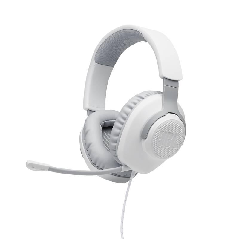 Headset JBL Quantum 100 bílý