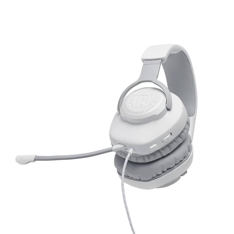Headset JBL Quantum 100 bílý
