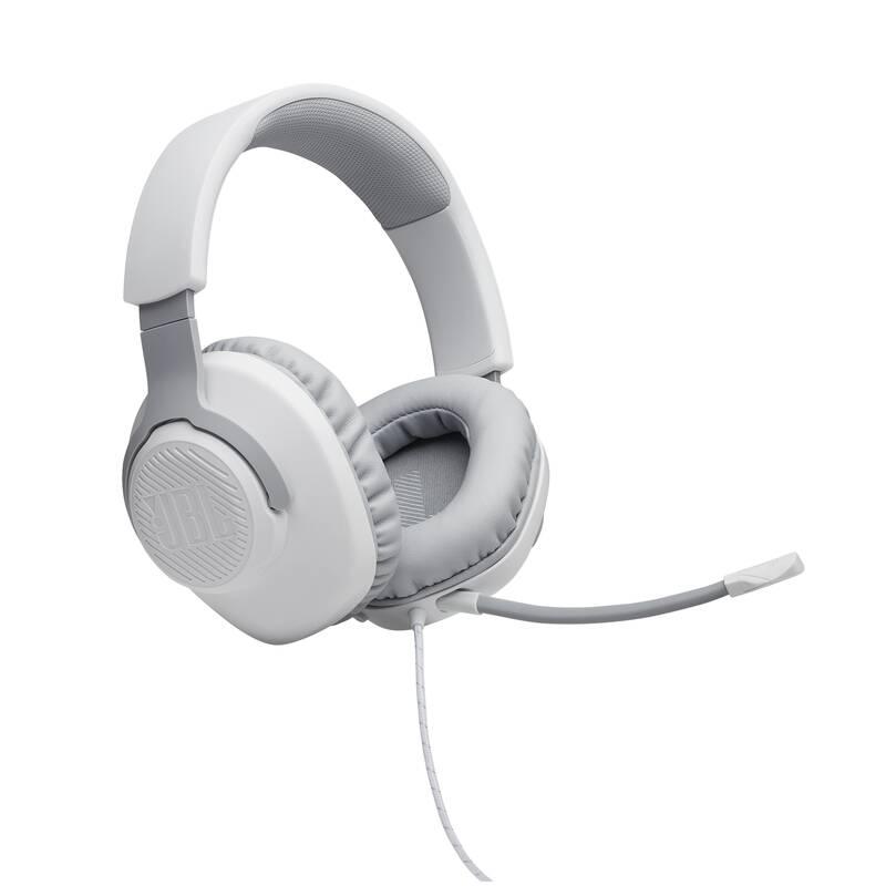 Headset JBL Quantum 100 bílý