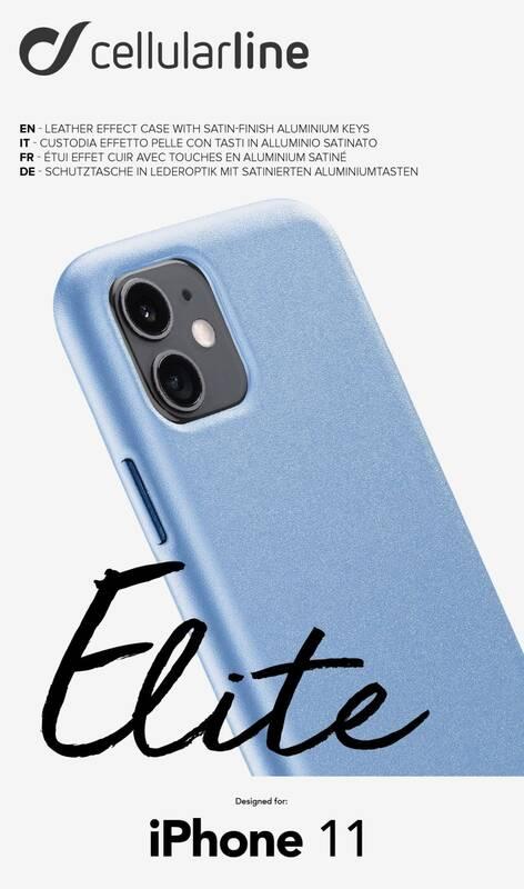 Kryt na mobil CellularLine Elite pro Apple iPhone 11 modrý