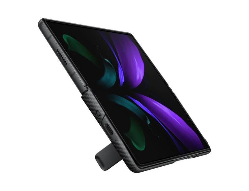 Kryt na mobil Samsung Z Fold2 Aramid Standing černý