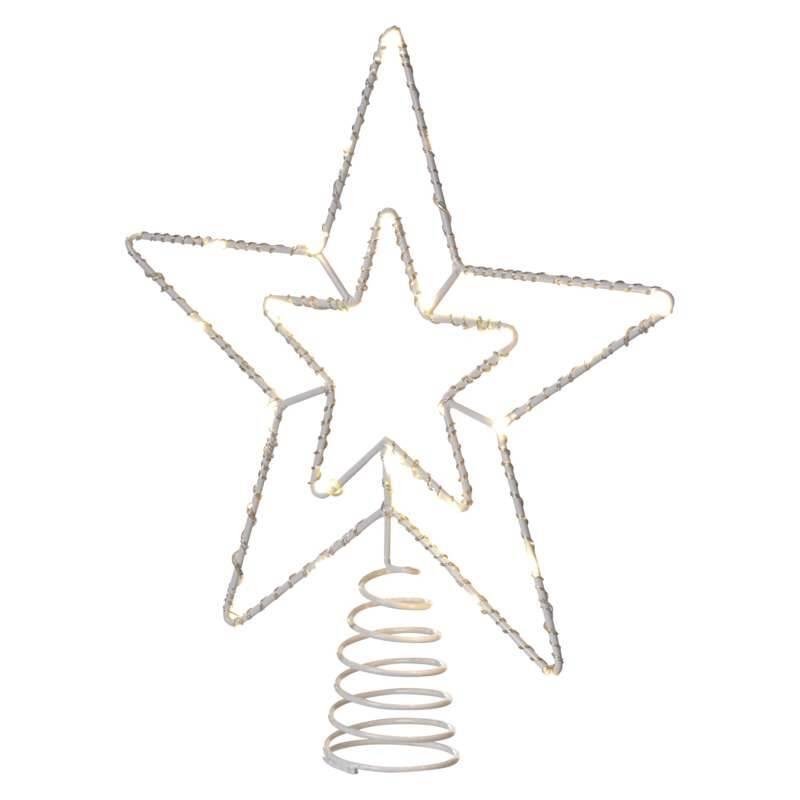 LED dekorace EMOS vánoční hvězda, 28cm, teplá bílá