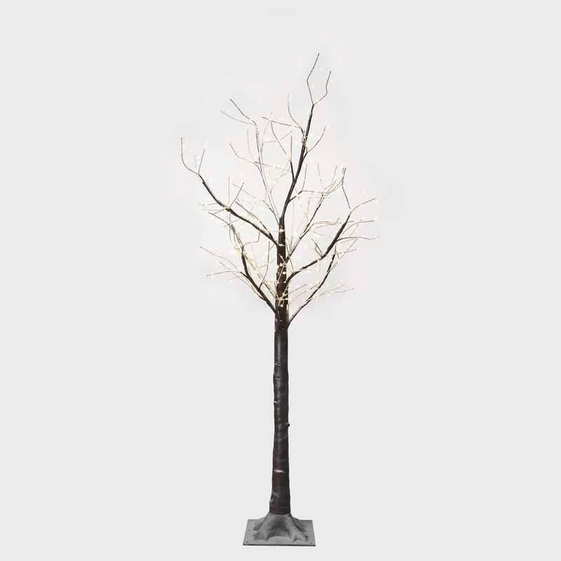 LED dekorace EMOS vánoční stromek, 180cm, venkovní, teplá bílá, časovač