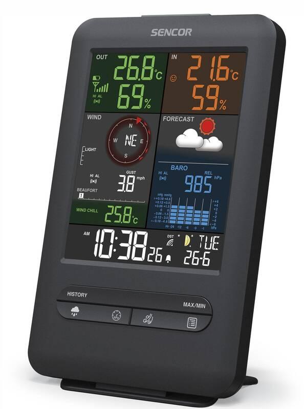 Meteorologická stanice Sencor SWS 9300 černá