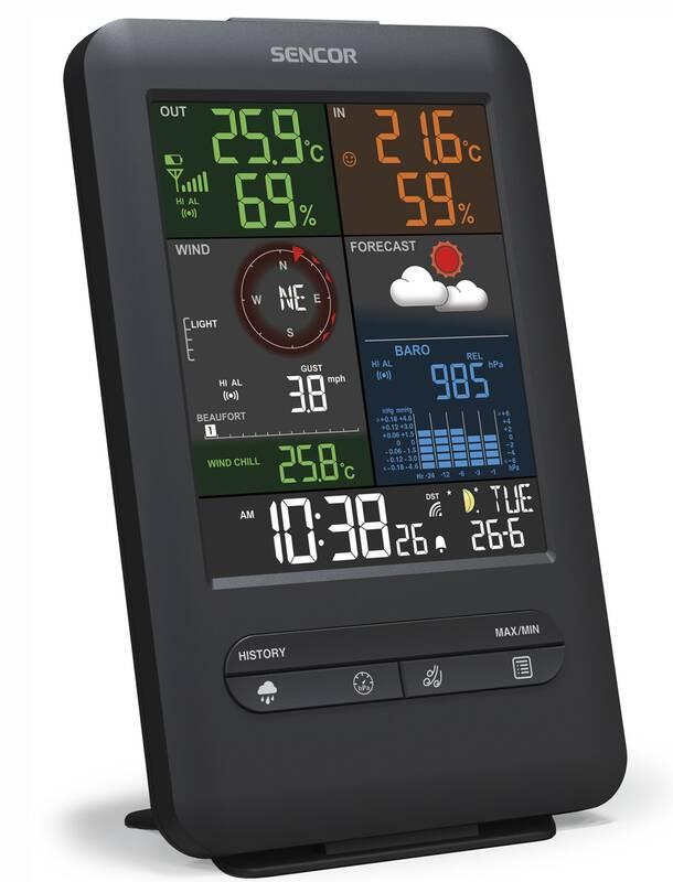 Meteorologická stanice Sencor SWS 9300 černá