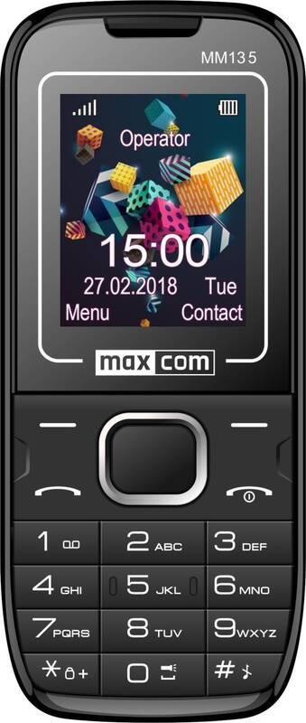Mobilní telefon MaxCom MM135 modrý, Mobilní, telefon, MaxCom, MM135, modrý