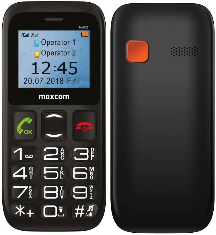 Mobilní telefon MaxCom MM426 černý