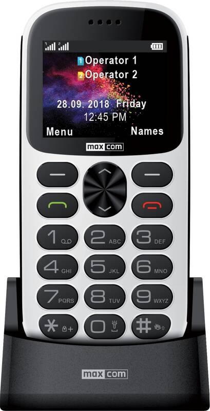 Mobilní telefon MaxCom MM471 bílý