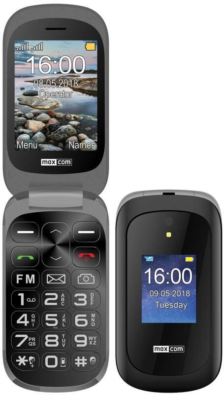 Mobilní telefon MaxCom MM825 šedý, Mobilní, telefon, MaxCom, MM825, šedý