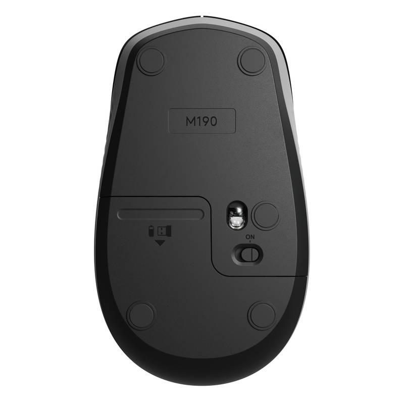 Myš Logitech M190 šedá, Myš, Logitech, M190, šedá