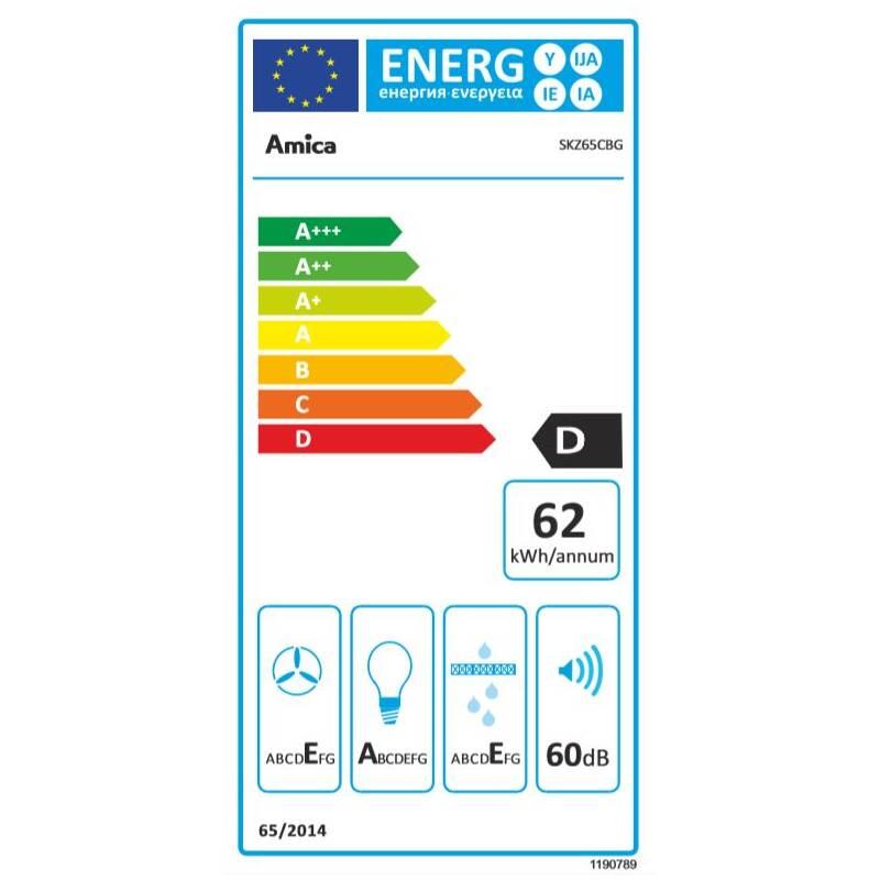 Odsavač par Amica SKZ 65 CBG černý